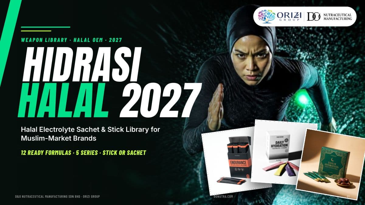 HIDRASI HALAL 2027 — private-label electrolyte weapon library for Halal brands