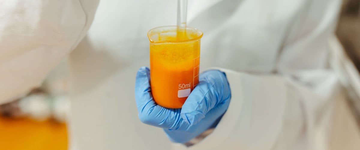 Laboratory quality control on a liquid sample — OEM food manufacturing
