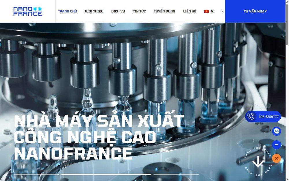 Nanofrance high-technology pharmaceutical and supplement factory, Vietnam